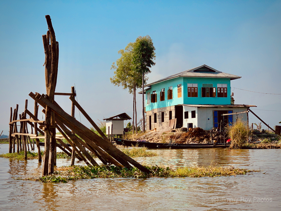 Inle Lake House  Print