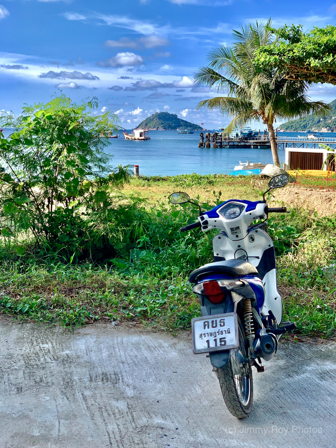 Koh Nang Yuan and Motorbike  Print