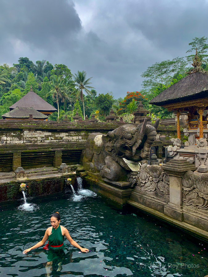 Lady in Balinese Holy Water  Print