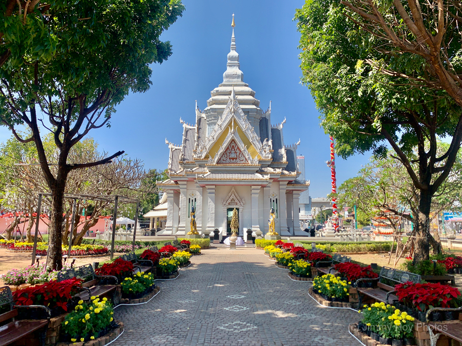 Little White Temple in Khon Kaen Thailand  Print