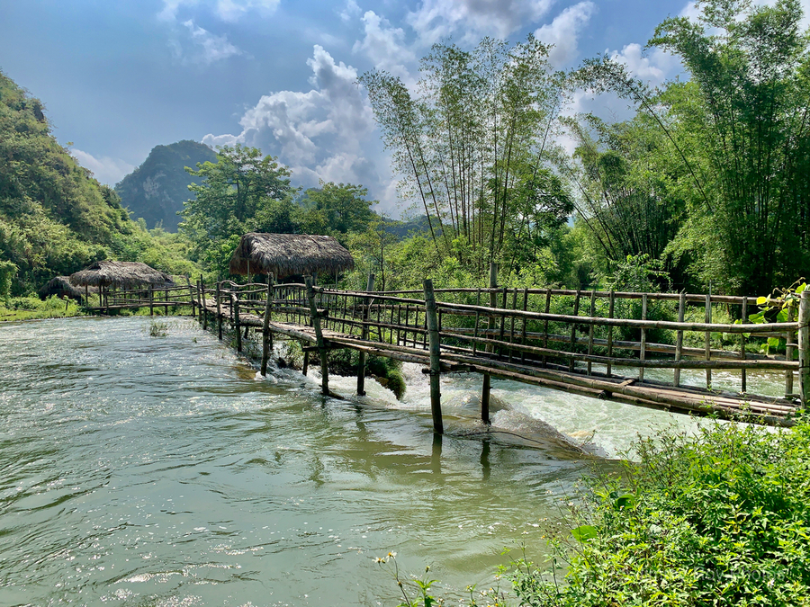 Long Bamboo Bridge  Print