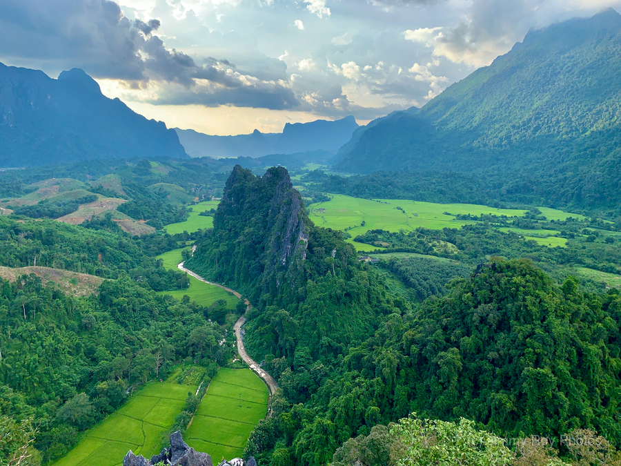 Nam Xay Viewpoint Vang Vieng Laos 1  Print