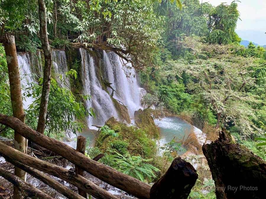 On Top of Kuang Si Waterfalls  Print