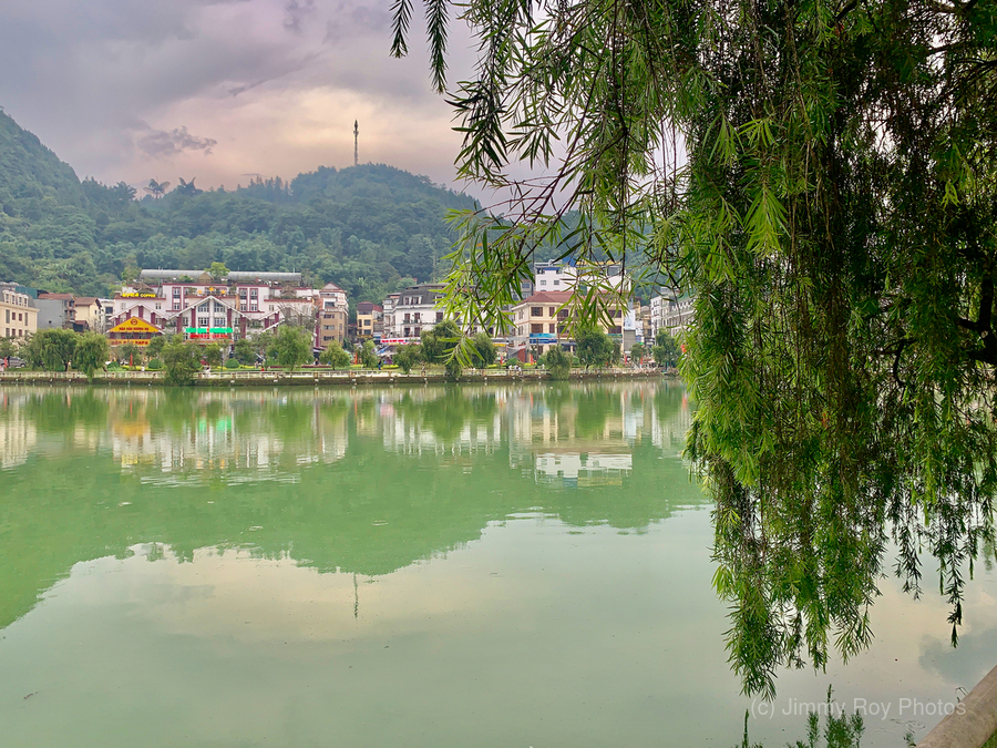 Reflections on Sapa Lake  Print