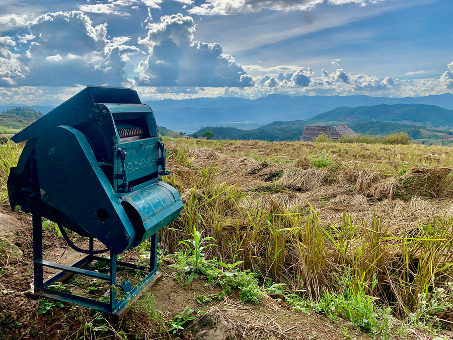 Rice Mill in the Field  Print