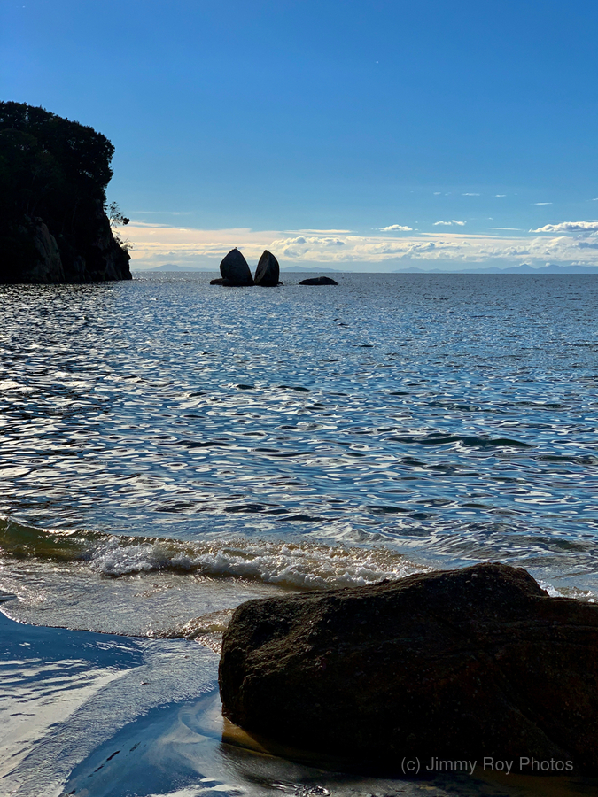 Split Apple Rock New Zealand 3  Print