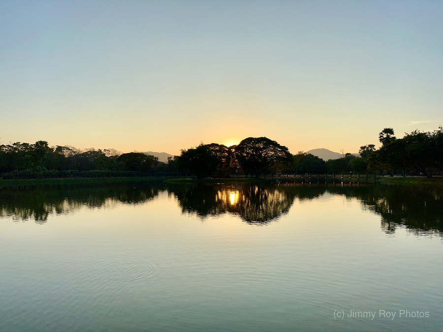 Sunset Hiding Reflection  Print