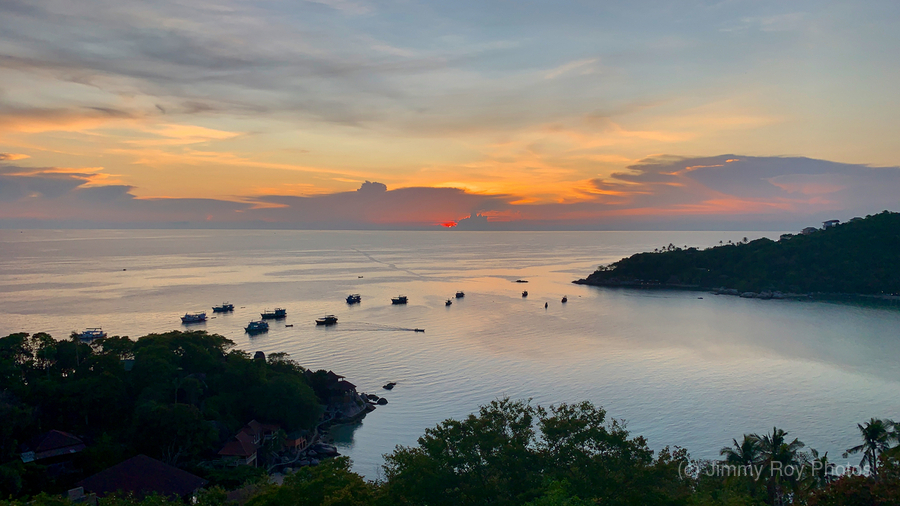 Sunset in Chalok Bay Koh Tao Thailand  Print