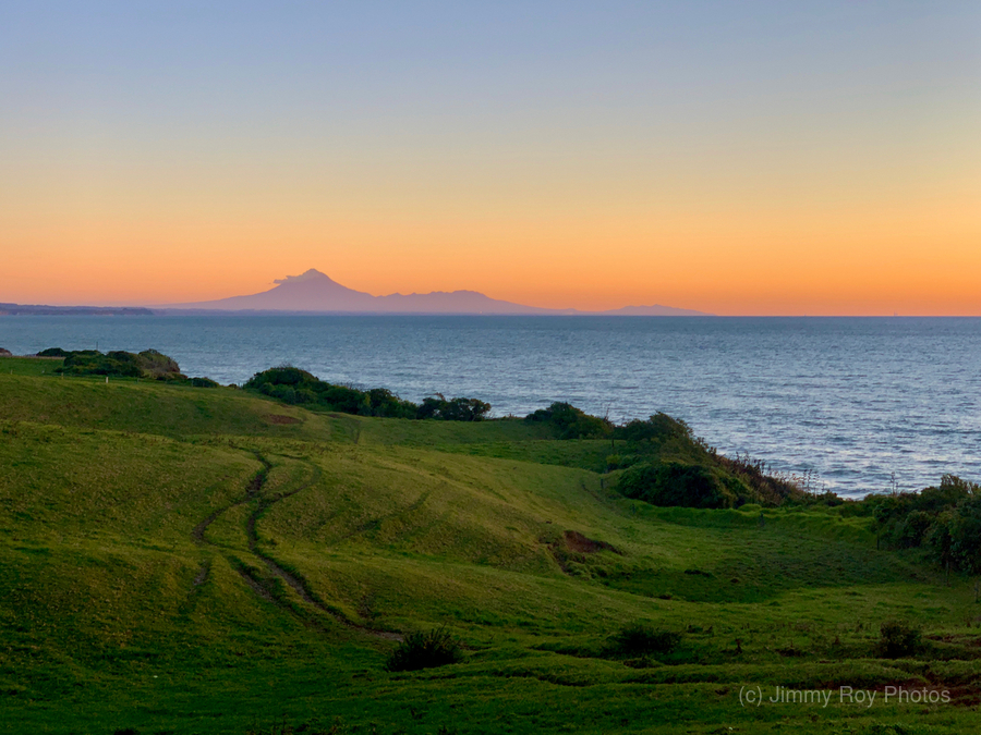 Sunset with View on a Volcano  Print