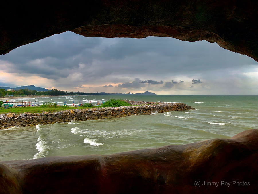 View from Wat Tham Khao Tao Hua Hin Thailand 3  Print