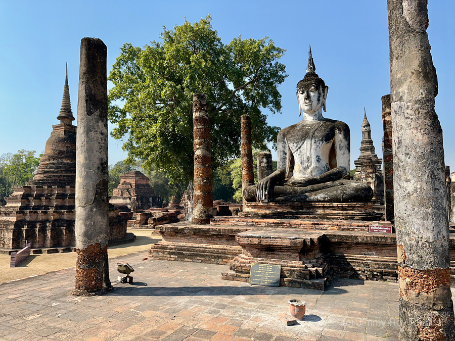 Wat Mahathat Temple Old Sukhothai Thailand 1  Print