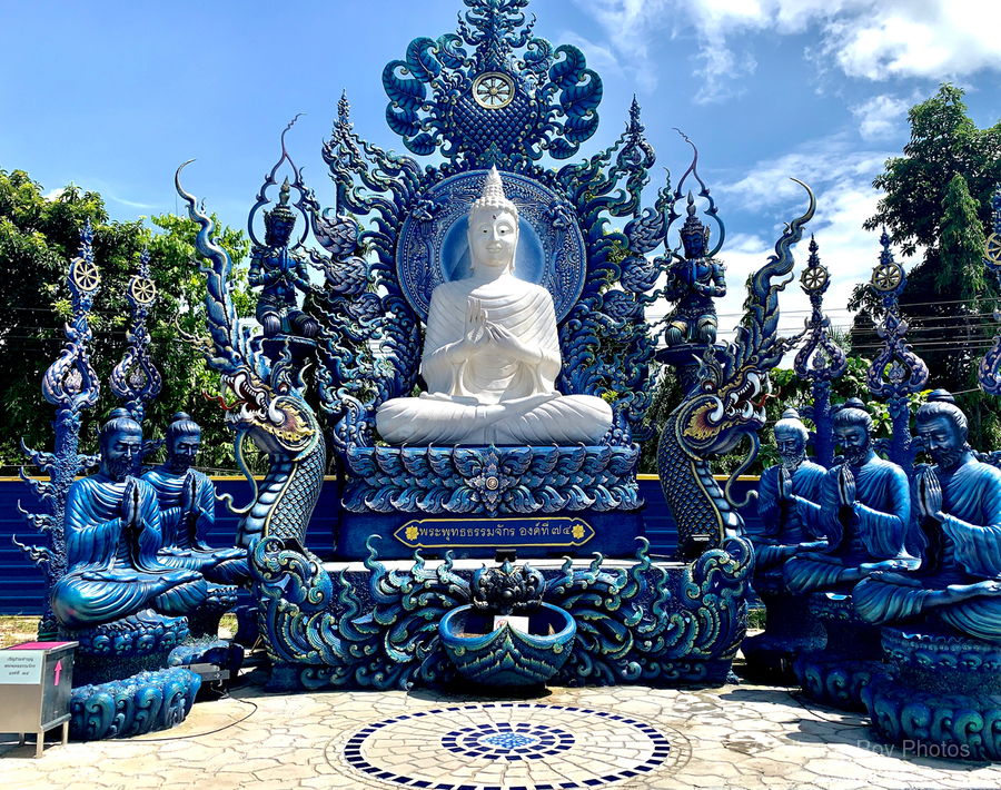 Wat Rong Suea Ten Blue Temple 1  Print