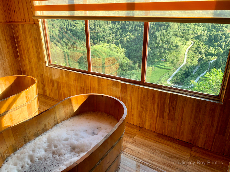Wooden Bath with a View  Print