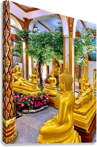 Golden Buddhas Canvas Print