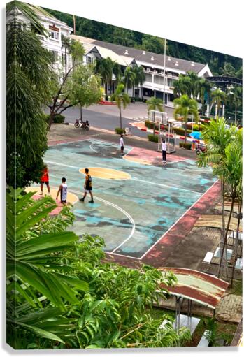 Basketball Court Canvas Print