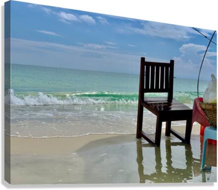 Chair on the Beach Canvas Print