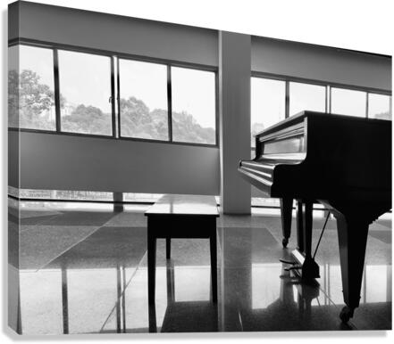 BW Piano Canvas Print