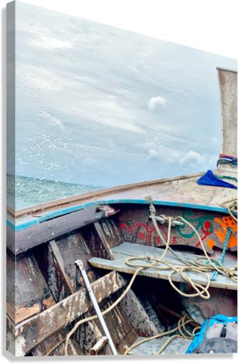Front of Long Tail Boat Canvas Print