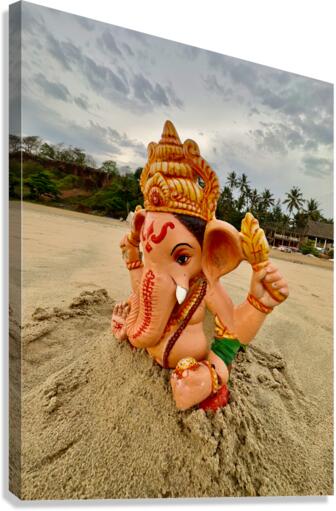 Ganesh on the Beach Canvas Print