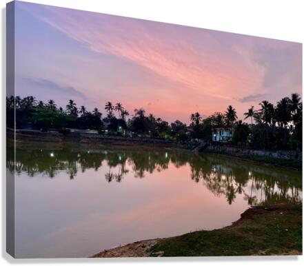 Purple Reflection on the Lake Canvas Print