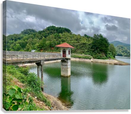 Tower on the Lake Canvas Print