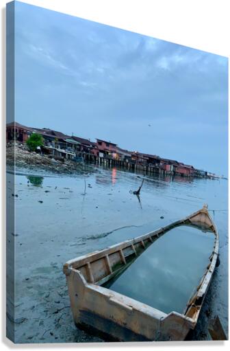 Boat Reflection Canvas Print