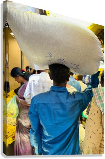 Rice Bag on the Head Canvas Print