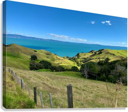 Blue Water on the Horizon Canvas Print