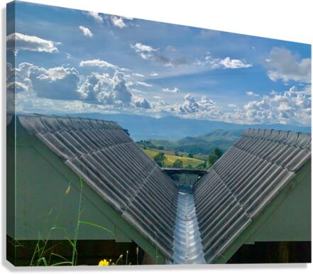 V Roof View Canvas Print