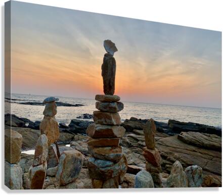 Rock Balancing 2 Canvas Print