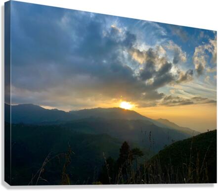 Sunrise Over the Mountain 2  Canvas Print