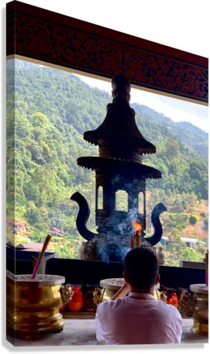 Buddhist Prayer Canvas Print