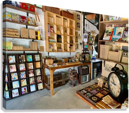 Nice Bookstore Canvas Print
