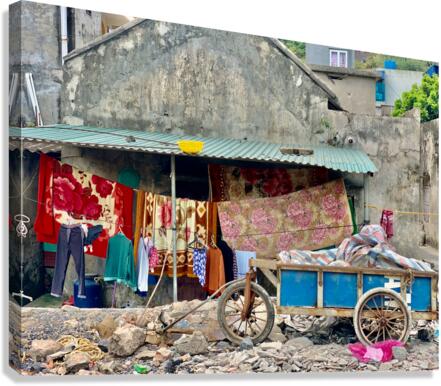 Waiting for the Laundry to Dry Canvas Print