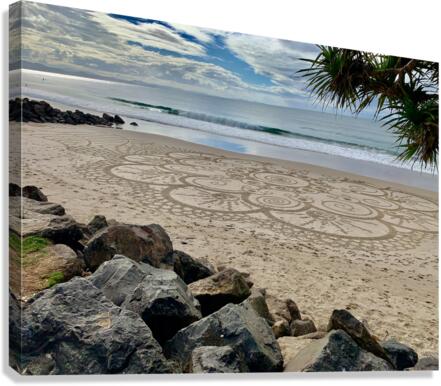 Art Design on the Beach  Impression sur toile