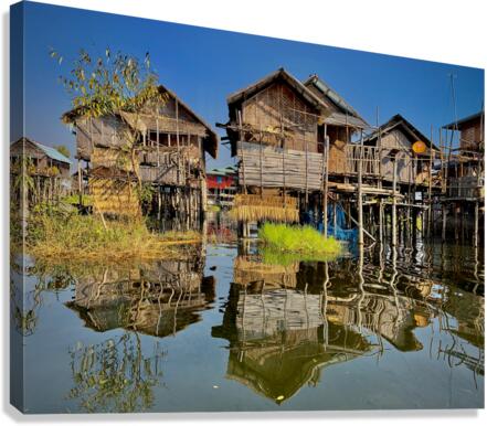 Inle Lake Reflections Canvas Print