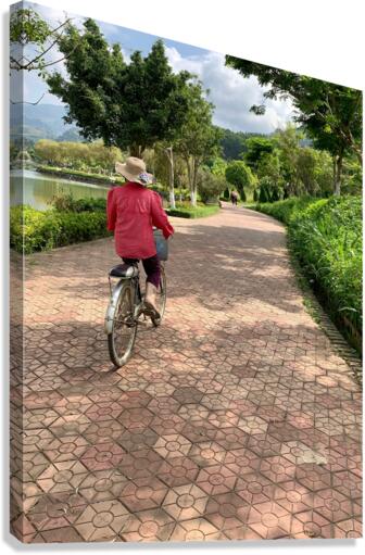 The Bike Path Canvas Print