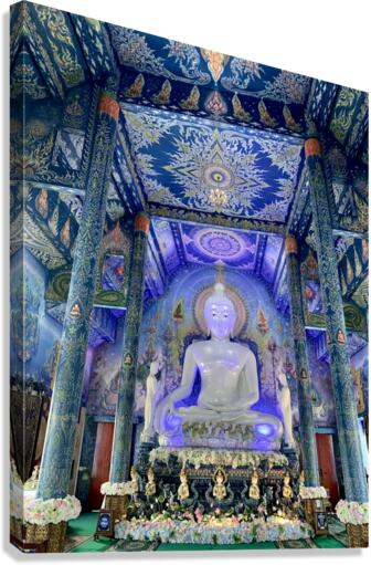 Wat Rong Suea Ten Blue Temple 3 Canvas Print