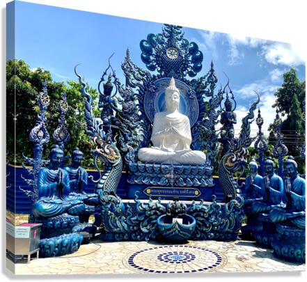 Wat Rong Suea Ten Blue Temple 1 Canvas Print