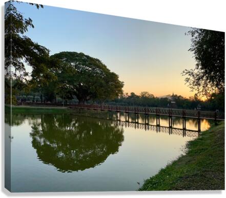 Nice Tree Reflection on the Lake Canvas Print