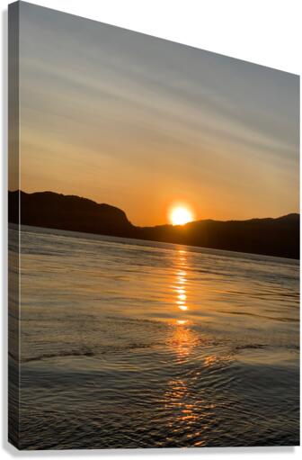 Checkmark Mountain Sunset Canvas Print