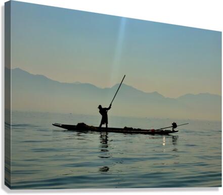 Inle Lake Fisherman 2 in Myanmar Canvas Print
