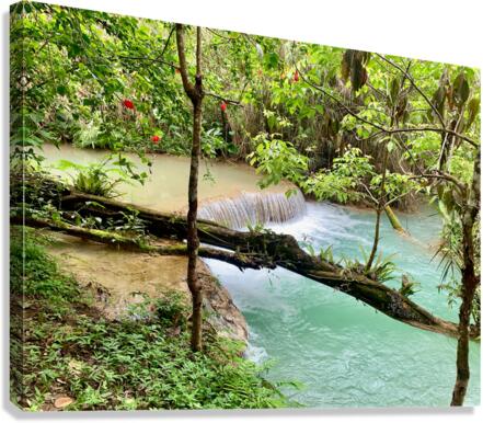 Kuang Si Waterfalls 4 Canvas Print