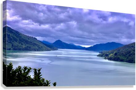 Grey Sky Over the Lake Canvas Print