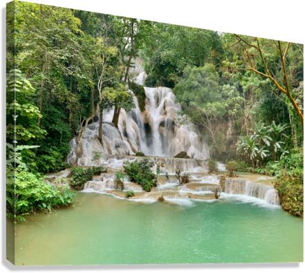 Kuang Si Waterfalls 2 Canvas Print