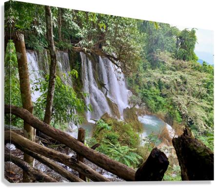 On Top of Kuang Si Waterfalls Canvas Print