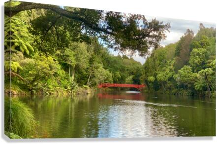 The Red Bridge Canvas Print