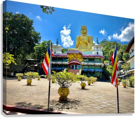 The Golden Buddha of Dambulla Canvas Print