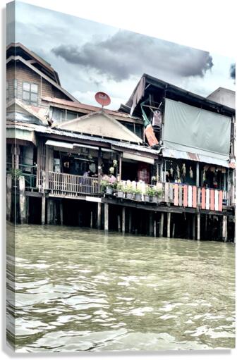 Balconies on the Water Canvas Print
