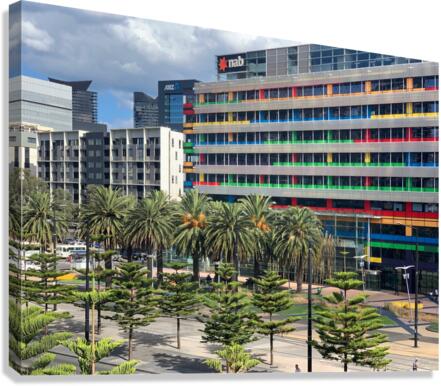 Victoria Harbour in Melbourne Canvas Print